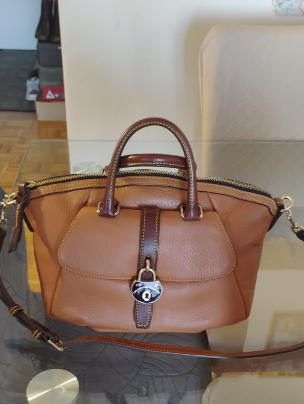 Dooney&burke Brown Leather Satchel